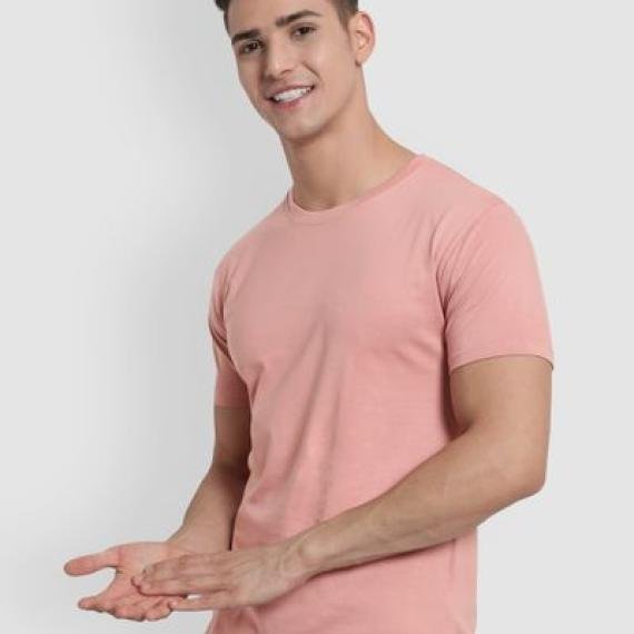 Rose Pink Plain T-Shirt